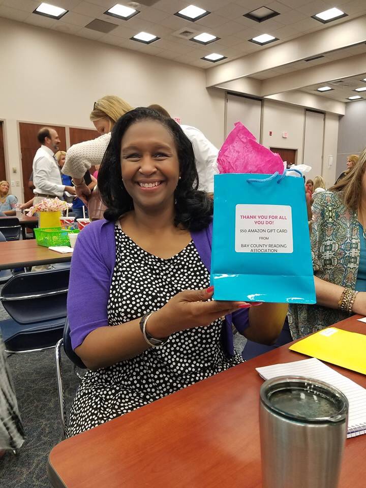 BayCoReadAssoc's tweet photo. BCRA is proud to be a sponsor of the BDS Superintendent's Summit.  
Congratulations to Ellie Spivey and Sheila Wojonowski for winning BCRA gift bags.
BCRA wishes all BDS administrators a wonderful and productive summer.  #BDSSummit18 @spivees @BayDistSchools https://t.co/jLiC9lyZow