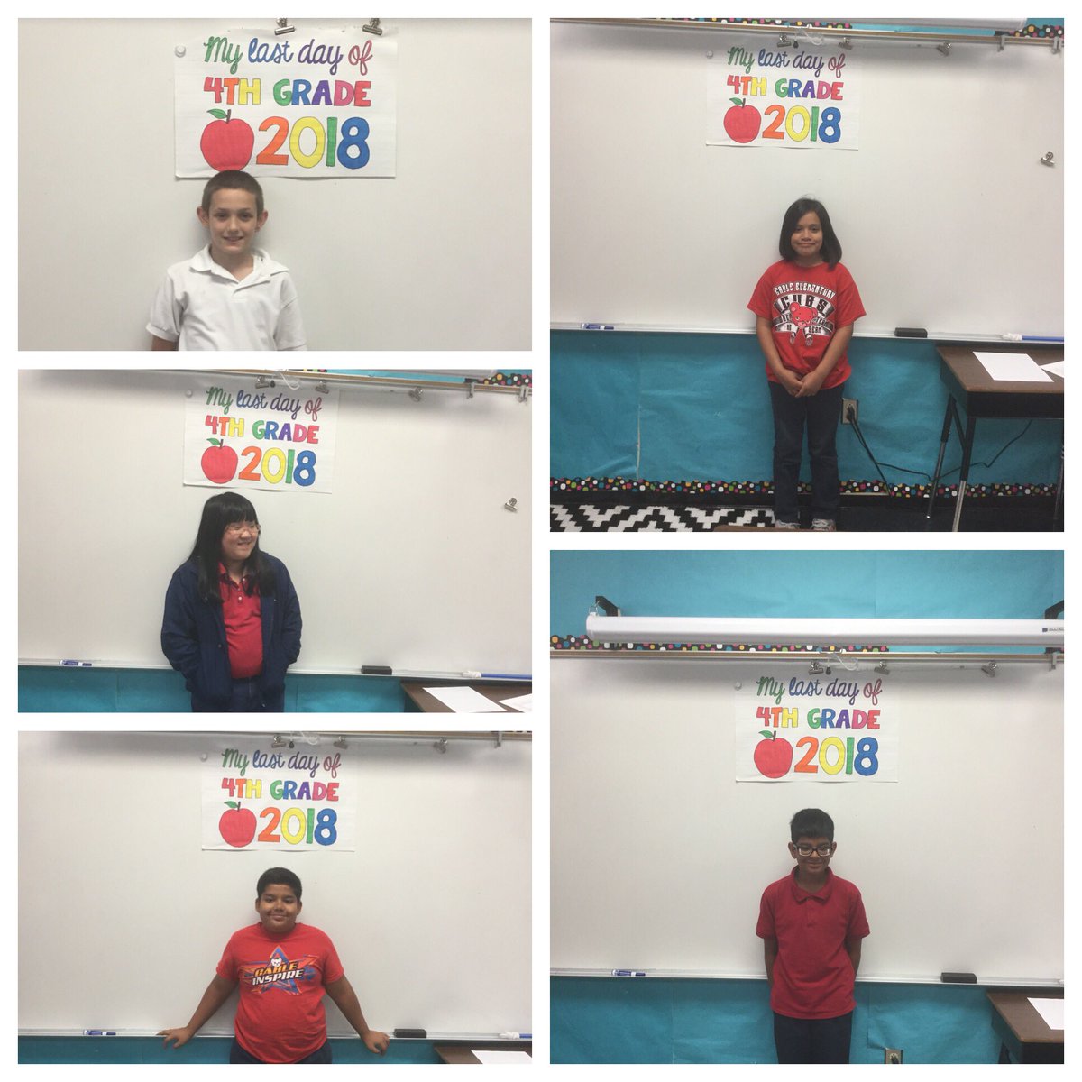 teacherjenrow's tweet photo. My kiddos last day as fourth graders! @NISDCable #CableInspired https://t.co/wq5ihUfIQk