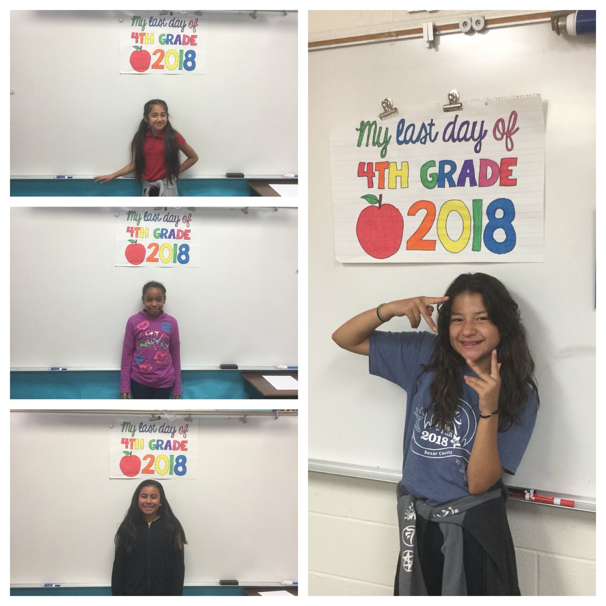 teacherjenrow's tweet photo. My kiddos last day as fourth graders! @NISDCable #CableInspired https://t.co/wq5ihUfIQk