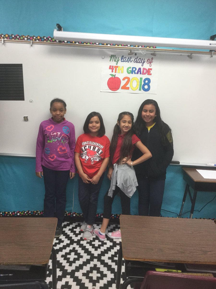 teacherjenrow's tweet photo. My kiddos last day as fourth graders! @NISDCable #CableInspired https://t.co/wq5ihUfIQk