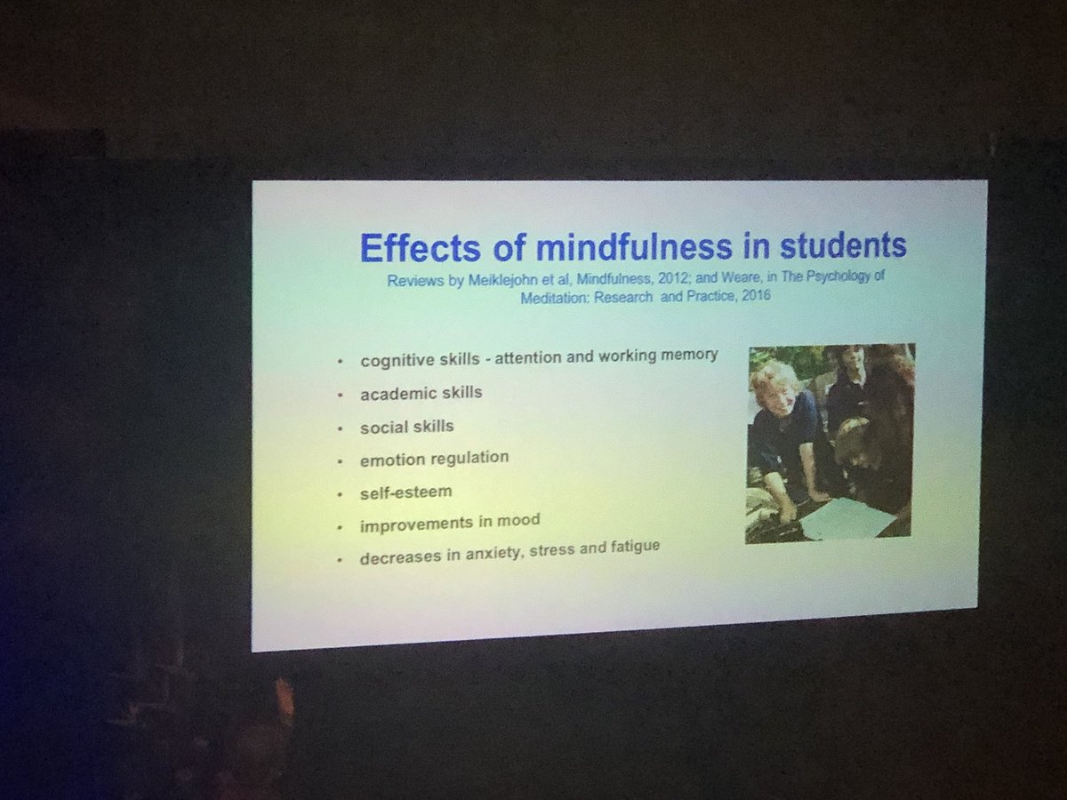 Benefits of teaching mindfulness in children <a href="/PositiveSchools/">Positive Schools</a> #PS18