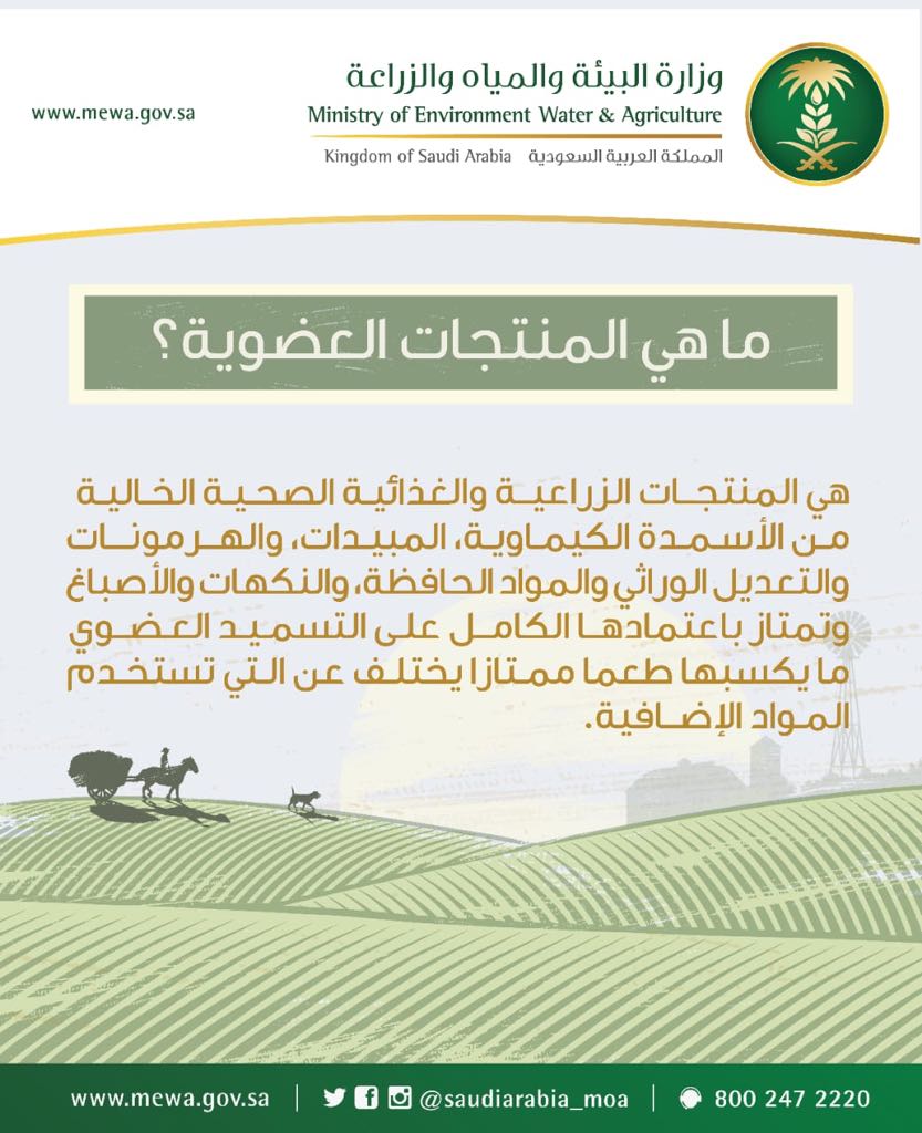SAOrganicfoods's tweet photo. #البيئة: ما هي #المنتجات_العضوية؟
#تأكد_من_اختيارك 
#السعودية #المناطق #المستهلك https://t.co/gdqGSEEo3Q