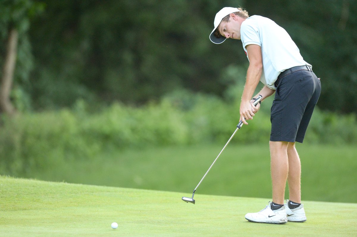 OU_MGolf's tweet photo. Pretty good day for your PGA Tour debut. @ghirschgolf finishes with a 68 (-2) in the first round and is three shots back of the lead at the @fesjcmemphis. https://t.co/oxC1qbceg3
