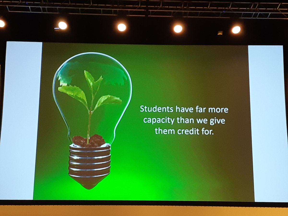 Jan_reardon's tweet photo. Inspiring! TY #peterhutton #EdutechAU 'Yes' is the default! If we have free range there won't be conformity... and sometimes there may be poop! It's messy... but it makes learning relevant to our students https://t.co/1skheUm3PY