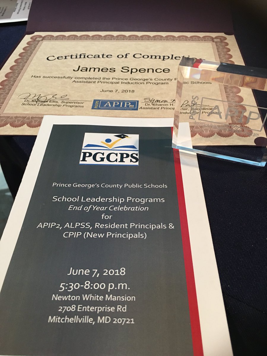 Spencexperience's tweet photo. An Awesome experience, so appreciative for growth and professional development! Thank you @DrSharonHPorter Thank you @APIPpgcps #APIP2 #pgcps https://t.co/J86uuEh03S