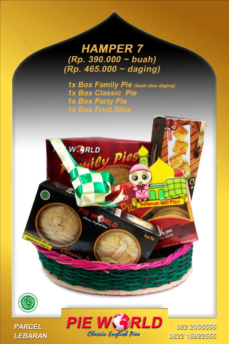 pieworld_id's tweet photo. Marhaban ya Ramadhan. Hari nan Fitri sudah di depan mata. Sudah punya hantaran untuk keluarga tercinta belum? Ayo pesan dari sekarang biar dapat harga special. Hubungi kami di no 0822 169 22555 via tlp atau WhatsApp. 
#ramadhan
#pieworld
#classicpies
#lotsofhampers https://t.co/hesuG3SrC8