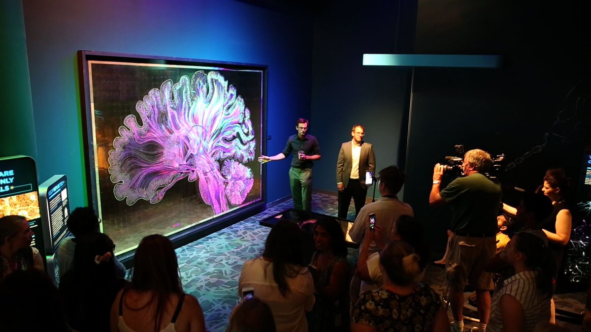 GDunnArt's tweet photo. Brian Edwards and I at the opening of #SelfReflected at the @TheFranklin in 2016. #art #installation #brain #big! https://t.co/4hERaOh5pu
