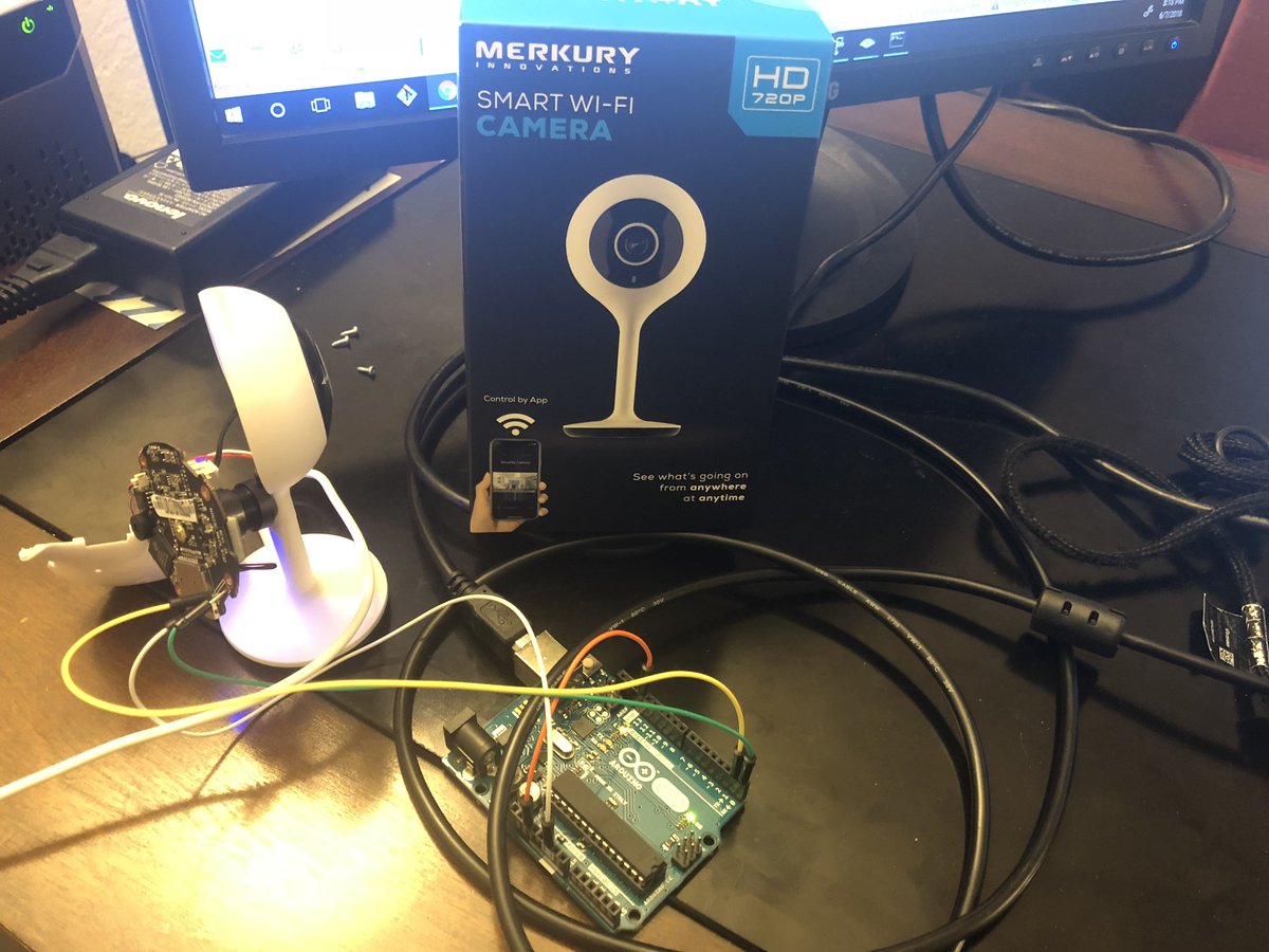 rchase's tweet image. Oh no, its game over for the Merkury “smart” camera, a web interface with default credentials for upgrading firmware - seriously @MerkuryInnovat ? cc: @internetofshit #hackallthethings #IoT #merked