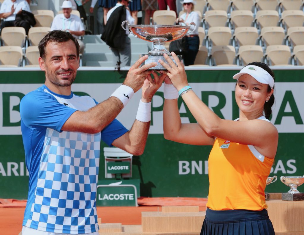 First Mixed Doubles title 🏆 with my fist time partner <a href="/DodigTennis/">Ivan Dodig</a> <a href="/rolandgarros/">Roland-Garros</a>
