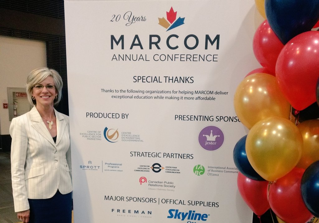 CPRSOttawaGat's tweet photo. Huge thanks @clairemills, managing director @CEPSM and visionary leader of the @MARCOMconf, for another successful year collaborating w/ you as a #MARCOMconf strategic partner. Three cheers to strategy before tactics, Claire! https://t.co/2WODvGpE96