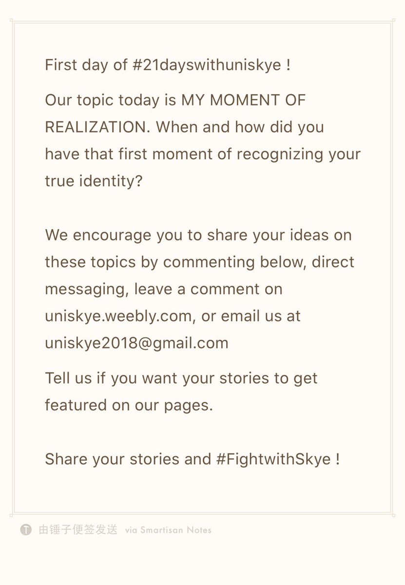 Uniskye1's tweet photo. check our website on https://t.co/6V2QI7uAIb
#21dayswithuniskye #uniskye #destroythecloset #lgbt #lgbtpride #lgbtq #pride #pridemonth #pridemonth2018 #moment #relization #recognition https://t.co/Z6yE5KJWOK