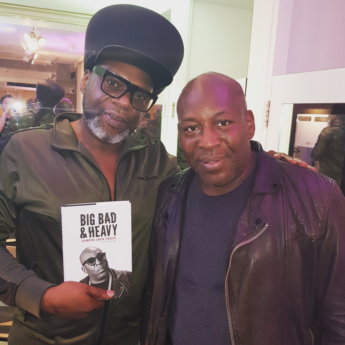 djjjfrost's tweet photo. Fantastic evening @platformldn_ for an audience with @JazzieB as part of the SOHO music month @thisissoho . Jazzie was one of the contributors to my book BIG BAD &amp; HEAVY and was one of the people that showed me the way when i was coming up https://t.co/UROrDL91Vx