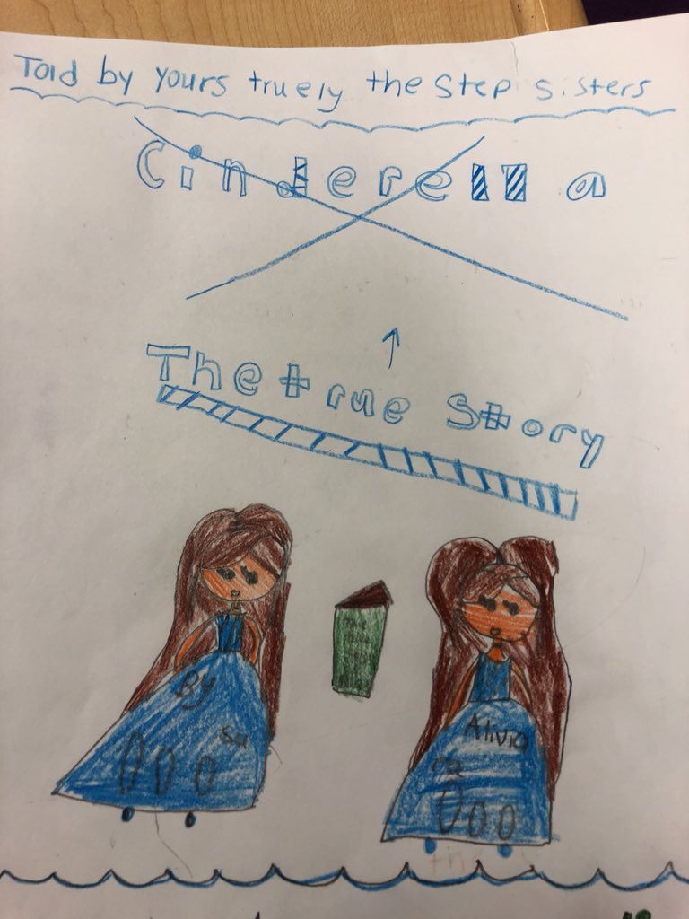OverlookGrade3's tweet photo. What’s the real story behind these fairy tales? We wrote about what really happened in stories like “Snow White” to explain the real facts! #AACPSAwesome @OverlookES https://t.co/SpauUVOuLa