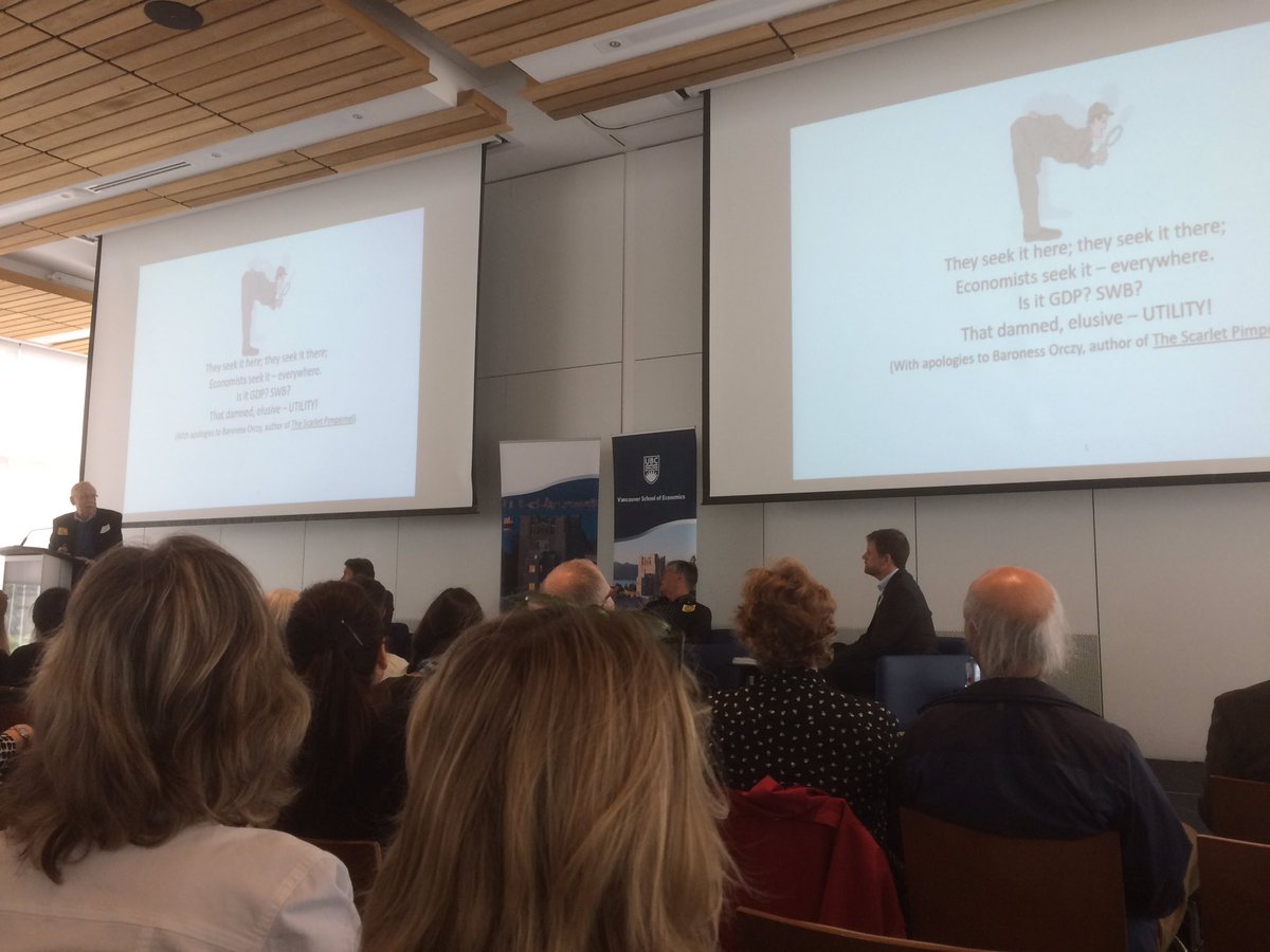 RaphGenf's tweet photo. Life satisfaction is better measured w/ Subjective #Wellbeing than #GDP, how to convert #wealth into #wellbeing & design cities w/ - exposure to #inequality (...) Thx to @ubcVSE for rounding up a great panel today w/ @MeikWiking Charles Montgomery & Richard Easterlin #HappyHowTo https://t.co/sHbpOp1gxs