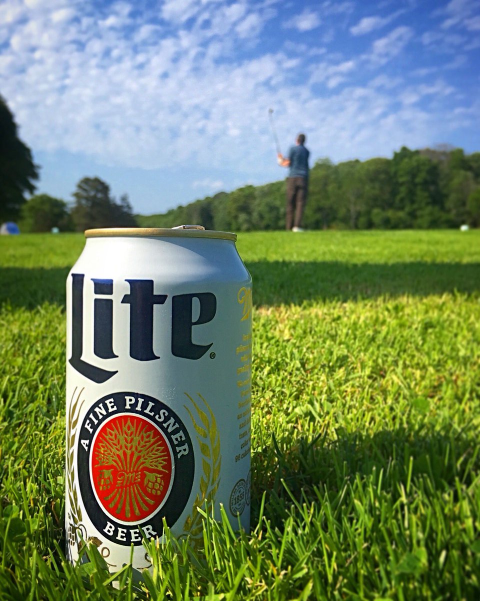 They made me drink a Miller Lite while Golfing for my first time ever today. <a href="/MillerLite/">Miller Lite</a> #millerlite #pilsner #brewsdickinson #idrinkdaily #longisland