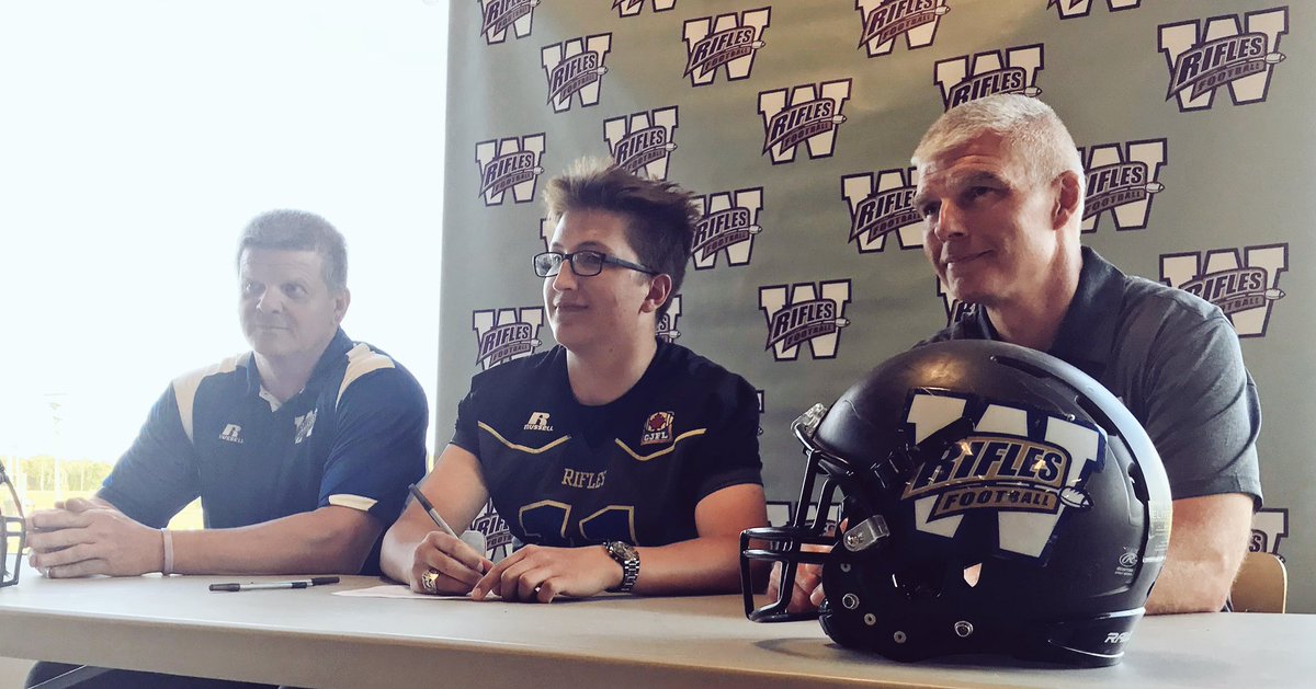 Welcome Jake Roger, WR, Sturgeon Heights Huskies! #riflesup #ywg #cjfl #cjflsigning