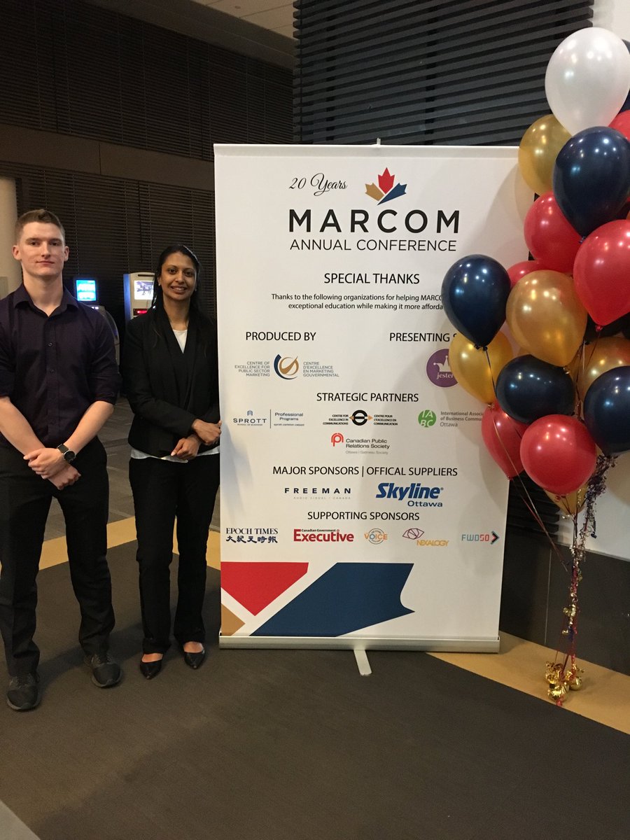 clairemills's tweet photo. Thank you Rawlin and Urmi and Chantale and Alessia not pictured. You were wonderful #volunteers and I’m forever grateful. #MARCOMconf https://t.co/EcsnpyAZ40