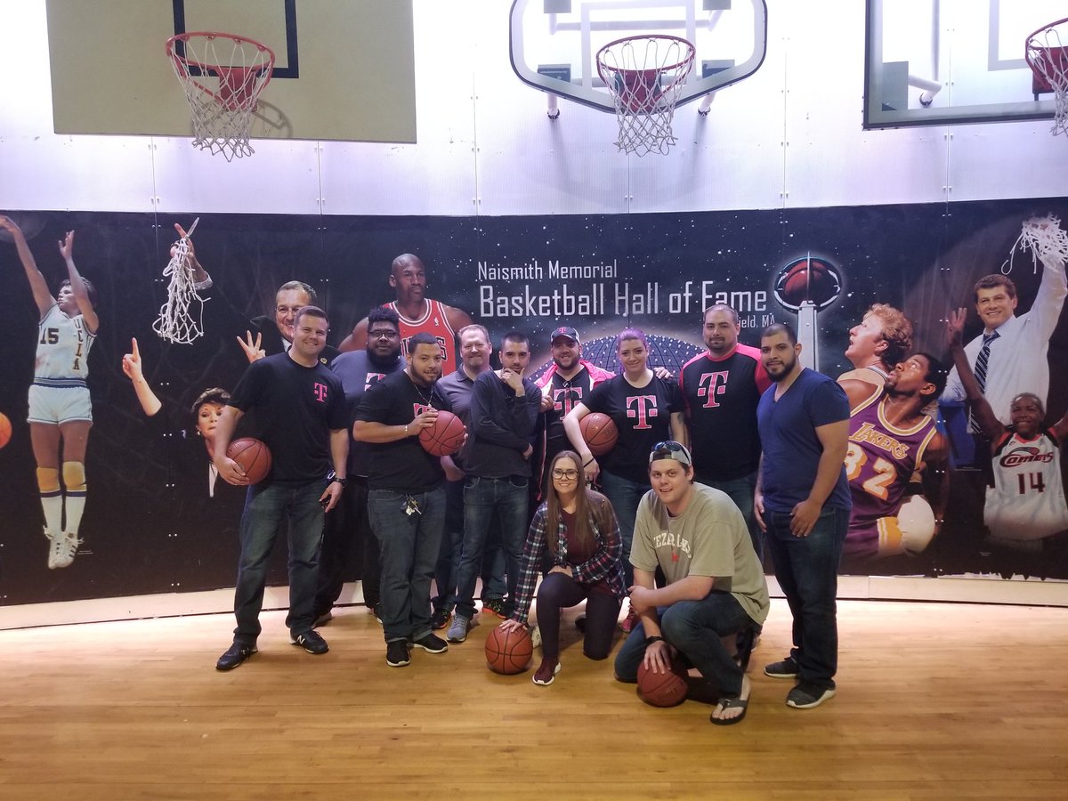 Awesome Team Building Event in the Naismith Hall of Fame!!!

#expresspride 
#TMobile 
#nextlevel
