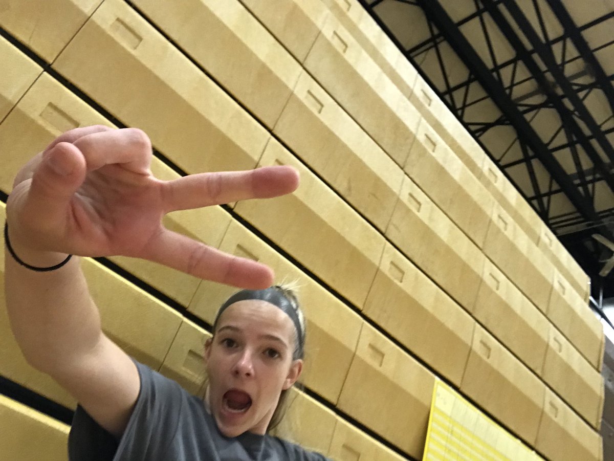 DSwineyEHS's tweet photo. What happens when you leave your phone on the scorer’s table during camp... #ShouldntTheyBeWorking https://t.co/6HU6KoYkX1