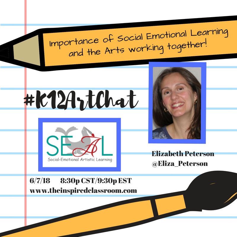 GrundlerArt's tweet photo. SEL &amp; Art are like peanut butter &amp; jelly they just make sense together! Come chat w/ us in 30 minutes on #K12ArtChat https://t.co/XAoBaChlf6
