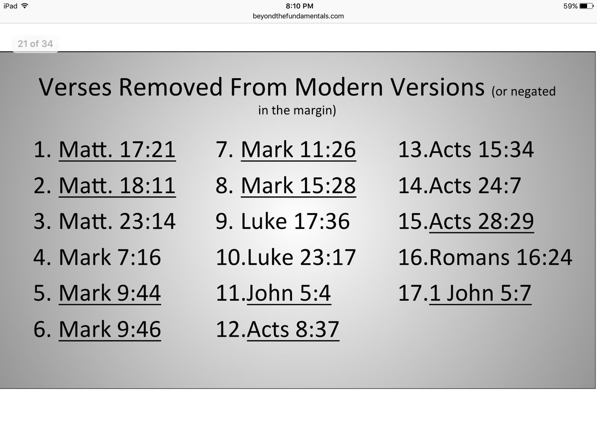 The Bible On Twitter The Niv Does Not Have Any Missing Verses Check The Footnotes And Get The Facts Tp Www Missingverses Com The Niv Is Translated From Earlier Manuscripts Than The Kjv Where These