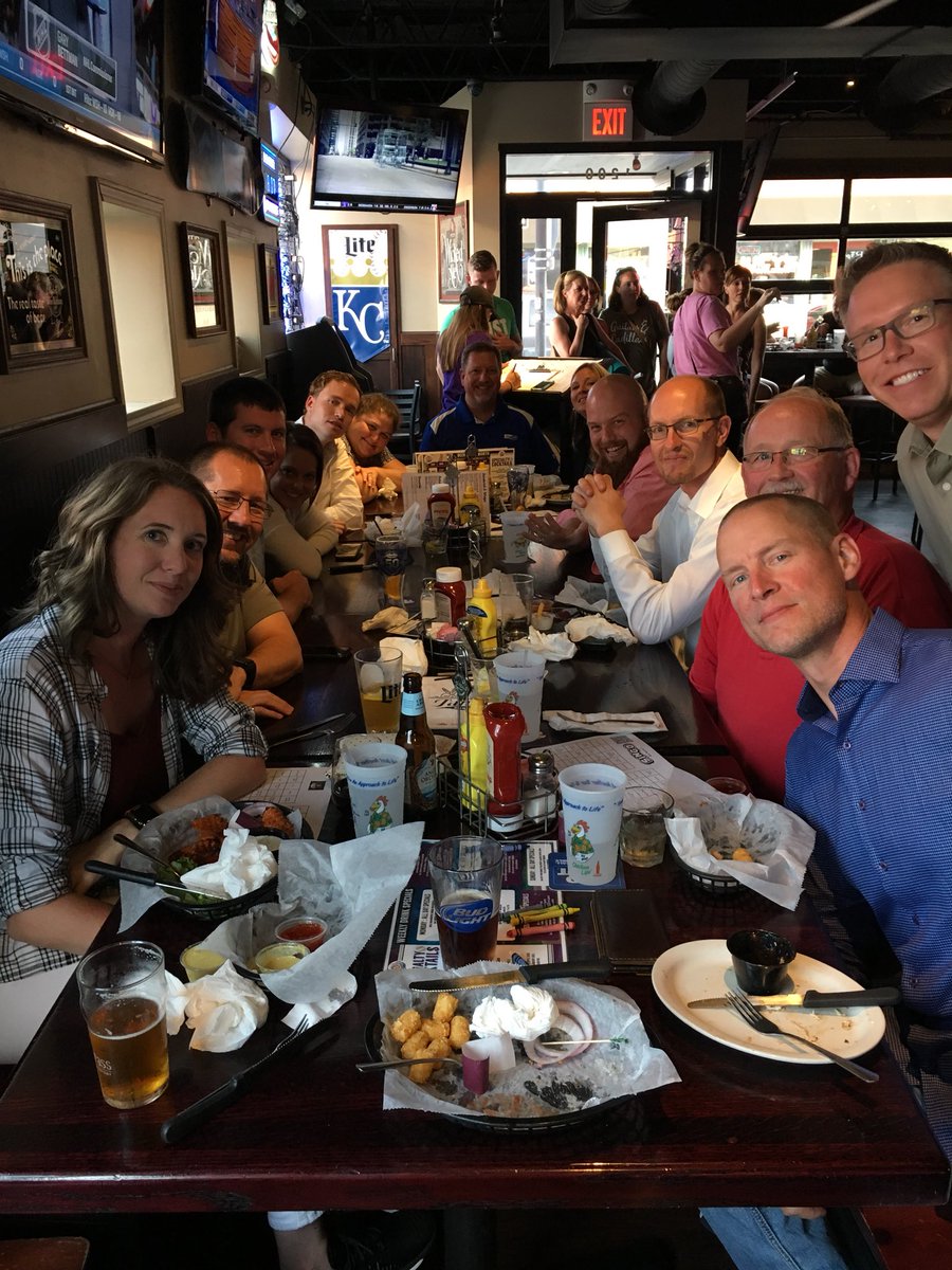 kielnjohnson's tweet photo. KSPE crew at Tanners in aggieville for the annual conference! @KansasEngineer @HuskerCivilPE @NSPEPrez16_17 @travislowe84 https://t.co/rulnnLMZn8