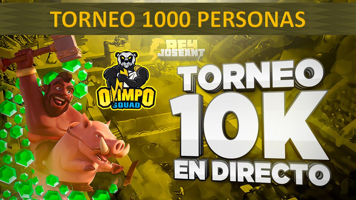 HOY 9PM🇵🇪🇲🇽🇨🇴/ 10PM🇨🇱 / 11PM🇦🇷 / 4AM🇪🇸:

TORNEO DE 10,000 GEMAS (1000 PERSONAS) EN DIRECTO!

Celebramos el regreso de nuestro capitán Paolo Guerrero que jugará el Mundial de Rusia 2018!

📺<a href="/reyjoseant/">reyjoseant</a>    #JustDoIt

youtube.com/c/reyjoseant/l…