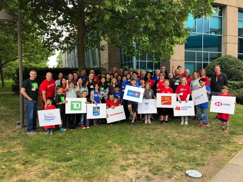 It's not every day that you get the 9 banks that operate in BC to sit at a boardroom table together but they do it for BC Children's Hospital.  Together, the Banks Division raised more than $1,856,445.47 for BC's kids! #MiracleWeekend