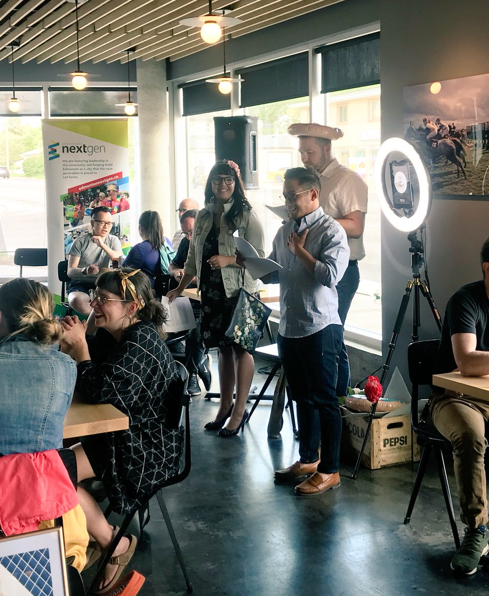 lizlopresti's tweet photo. Celebrating @EdmNextGen month! Kicking off an epic month full of activities like #yegpride, #yegpkn, Mercer Super Party and more! #nextgenyeg #NextGenMonth #yegevents https://t.co/Y8motr3aNL
