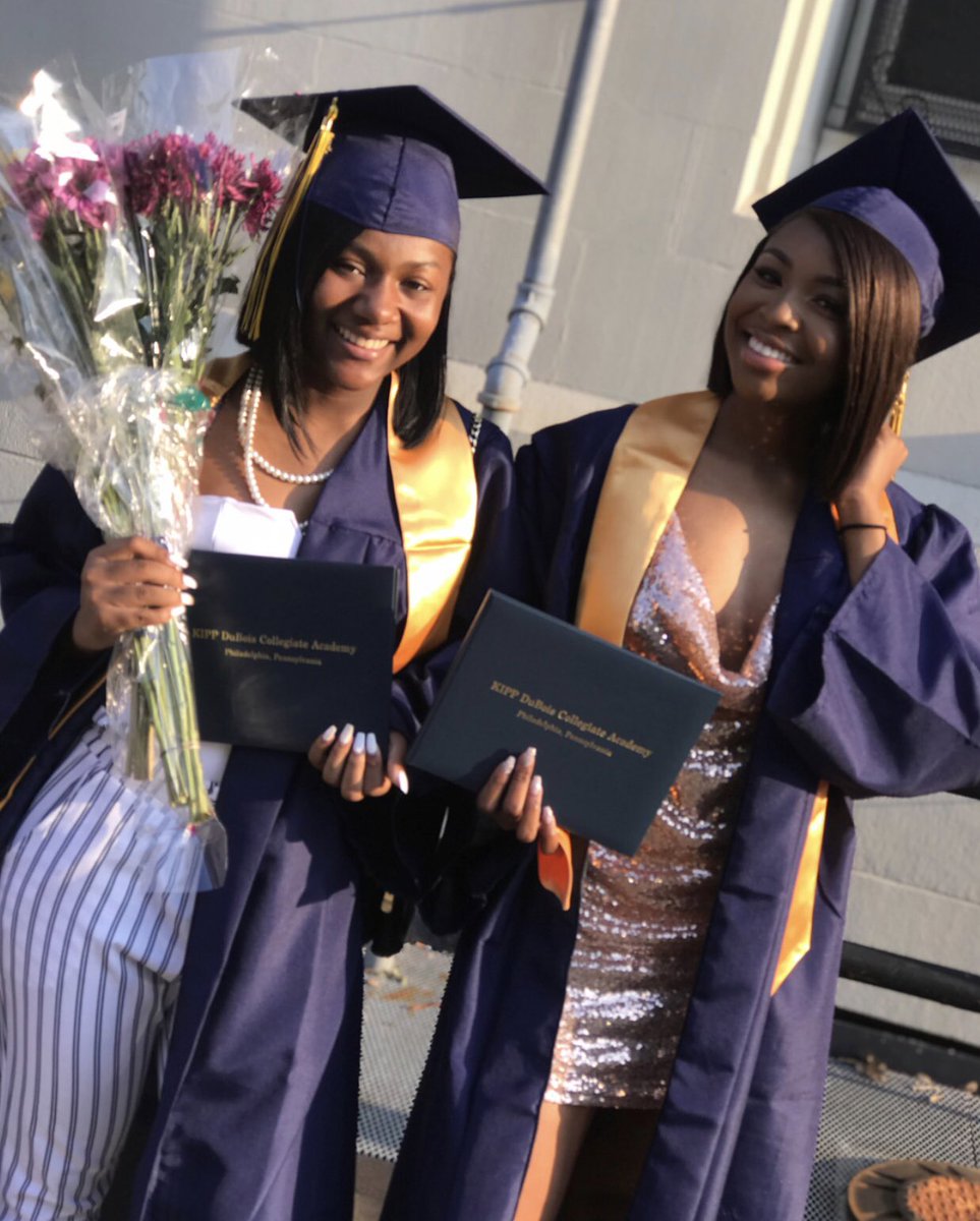 9breherbo's tweet photo. “They can’t average what we battled noo!” #mybestieforever #cuties #ilovehersomuch #congratstous #classof2018 #KIPPalumniFINALLY! 🎓💙💛 #collegebound #MSU #ShippU #talktousnice 🤪 https://t.co/ZjZNQXsSU5
