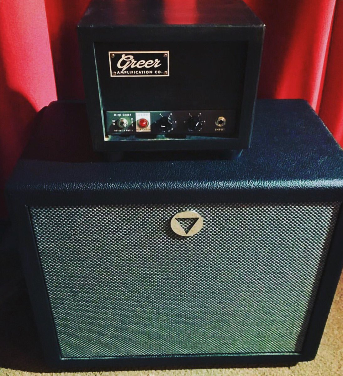VBoutiqueUSA's tweet photo. From @chrisbutlermusic — “It’s official. These pair are killer and have become my main amp setup! The Greer Amplification Mini Chief is a 3-Watt Monster! And the VCube 112 is a perfect match. This is a small, but mighty, head &amp; cab! U need one of each of these in your arsenal!” https://t.co/cdbM7U6I7i