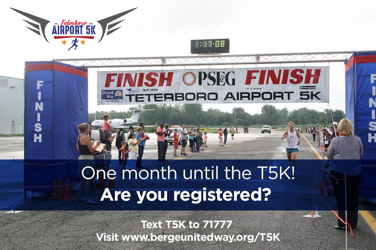 bergenunitedway's tweet photo. One month until the #T5K! Are you registered? Visit https://t.co/H28T3Bpqdq https://t.co/KdQ3Uk0xko
