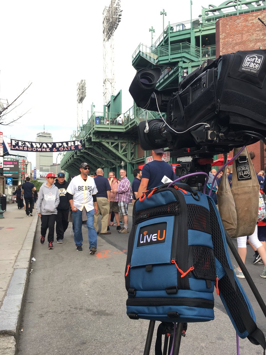 Rocking my <a href="/LiveU/">LiveU</a> on Landsdown street shooting Detroit Tigers scenics