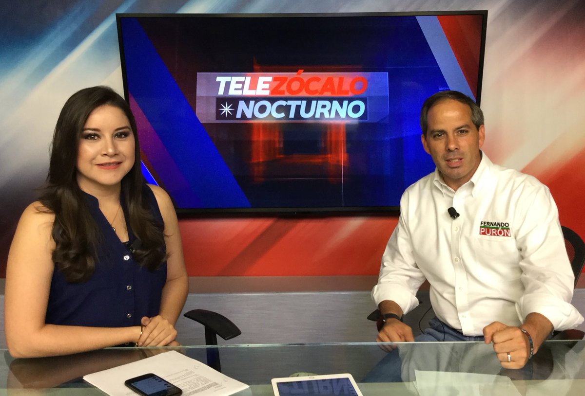 TeleZócalo Nocturno con <a href="/darielamaciasc/">Dariela Macías</a> estuvo con nosotros Fernando Purón Johnston, candidato del PRI a la Diputación Federal