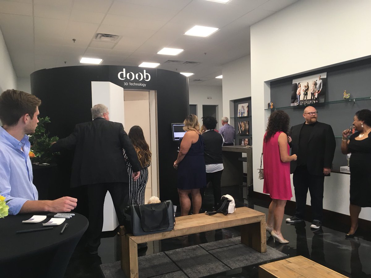 kelseyrockey's tweet photo. So excited to give a few Kansas Citians a sneak peek of @doob3D KC today! The store opens June 15th so you can get a miniature version of you and your loved ones. Check it out, friends! #getdoobed https://t.co/g1UnuhV6fw