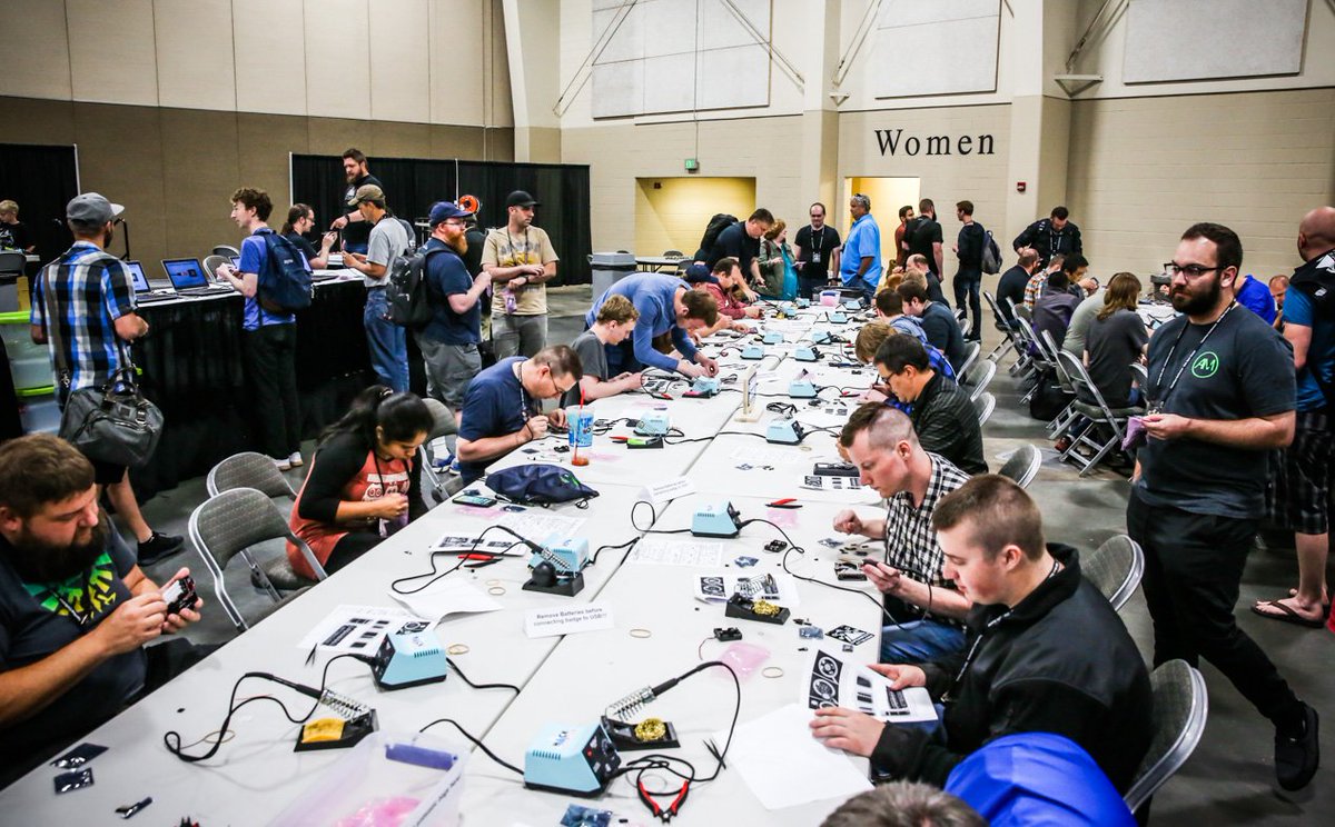 openwestconf's tweet photo. πππ for the Hack Center at #OpenWest18!
Did you complete your badge today? Any special mods that you made to it? Share your badge pics!
#OpenWest #OpenWestConf #OpenSourceAllTheThings #HackCenter #Badges https://t.co/RdcemVvq56
