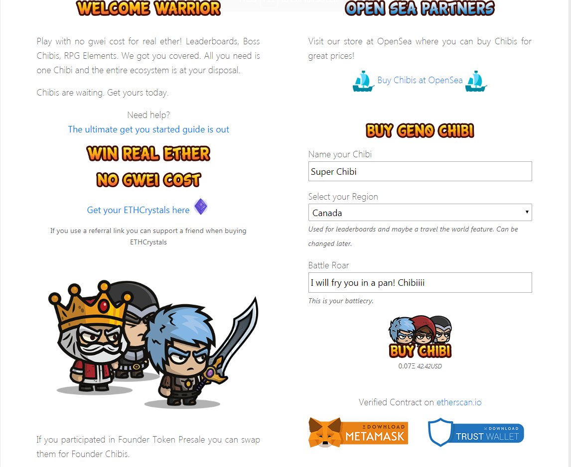 ChibiFighters's tweet photo. win REAL ether! yes you heard it right! you can win ether by just playing chibi fighters!
https://t.co/zBpITK2sHM
#chibifighters #token #Ethereum #ethergame #cryptogame #btc #Blockchain #investment #cryptogaming #duel #contest #giveaway #ethergames #free https://t.co/fKSF6hTLUL