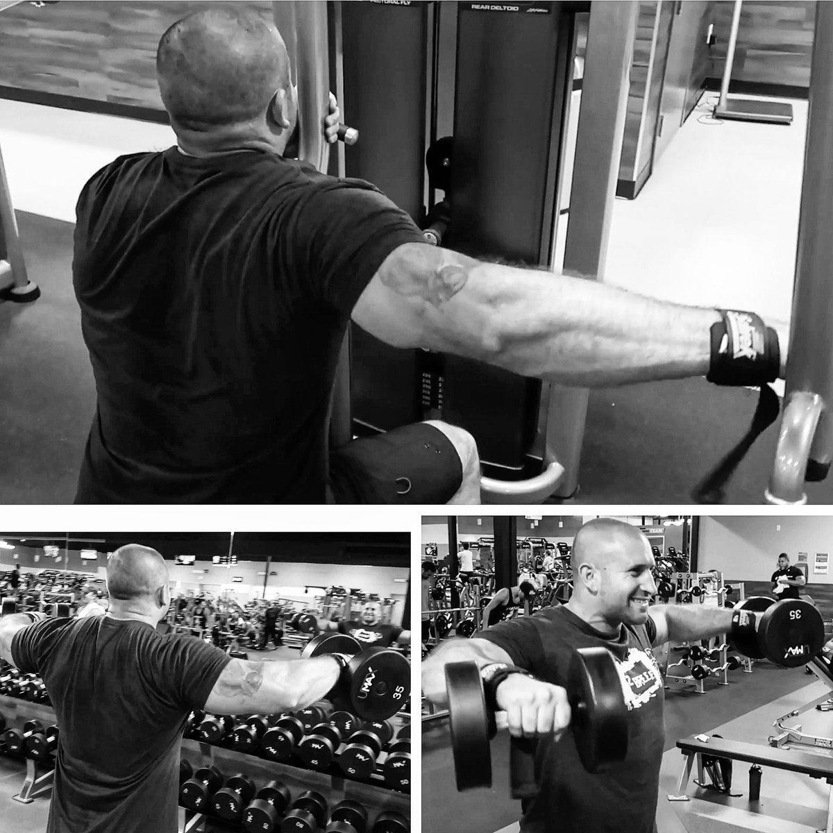 Barnesolona702's tweet photo. Building those boulder shoulders. #beastmode #liftbiggetbig #nofakeweights #gymlife #trainingday #bodybuilding #focused #stayhungry #progressnotperfection #puttinginwork #allnatural #drugfree #doyouevenlift #fitness #nolabels #lightweight #delts #shoulder @realjayandskip https://t.co/zGHVk33yCm