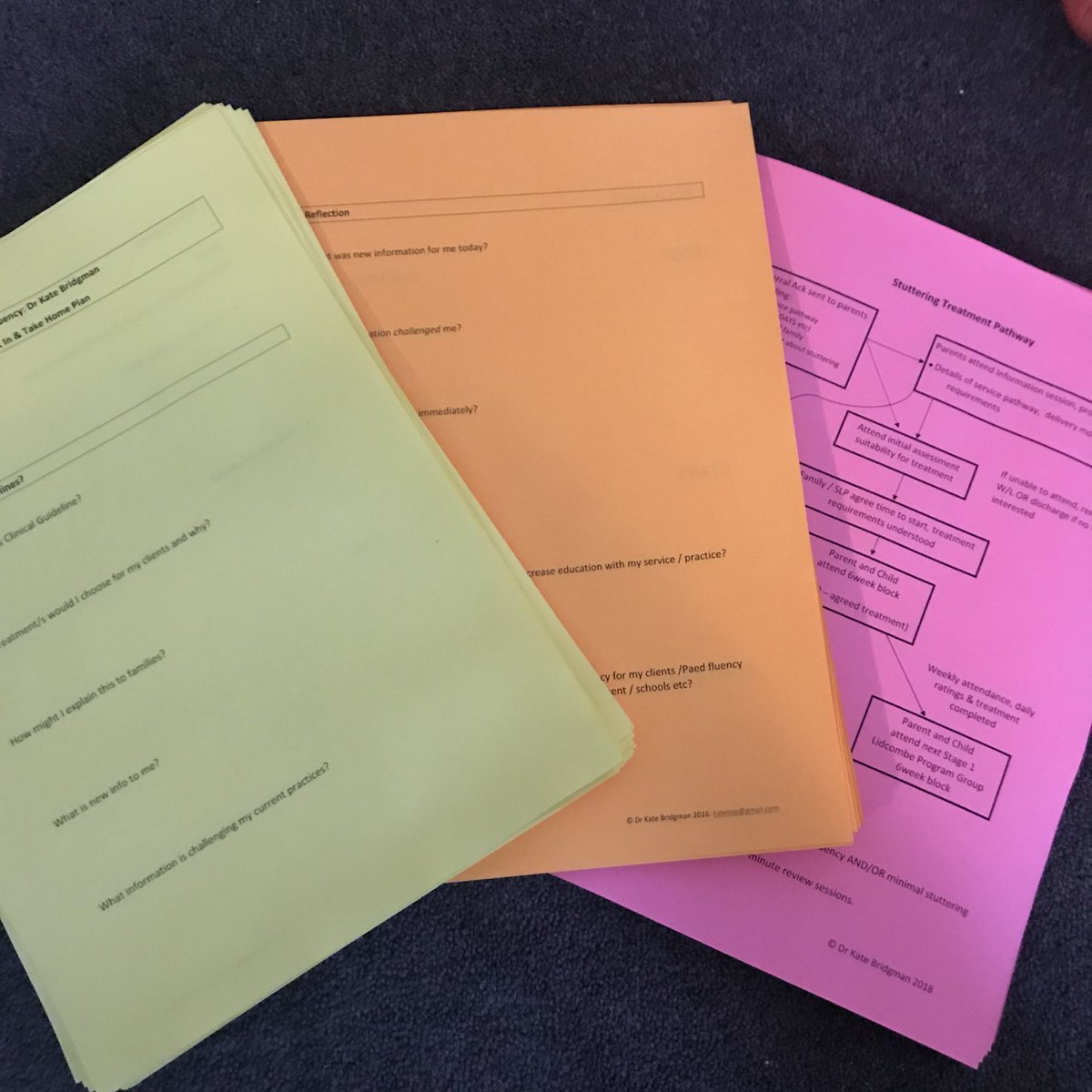 bridgman_k's tweet photo. Looking forward to heading to Hobart for a day of Paed fluency next Friday with Dept of Ed speechies. Always a Paed speechie at heart #colouredpaper #paedflu #paedstuttering https://t.co/EysISl6AaP