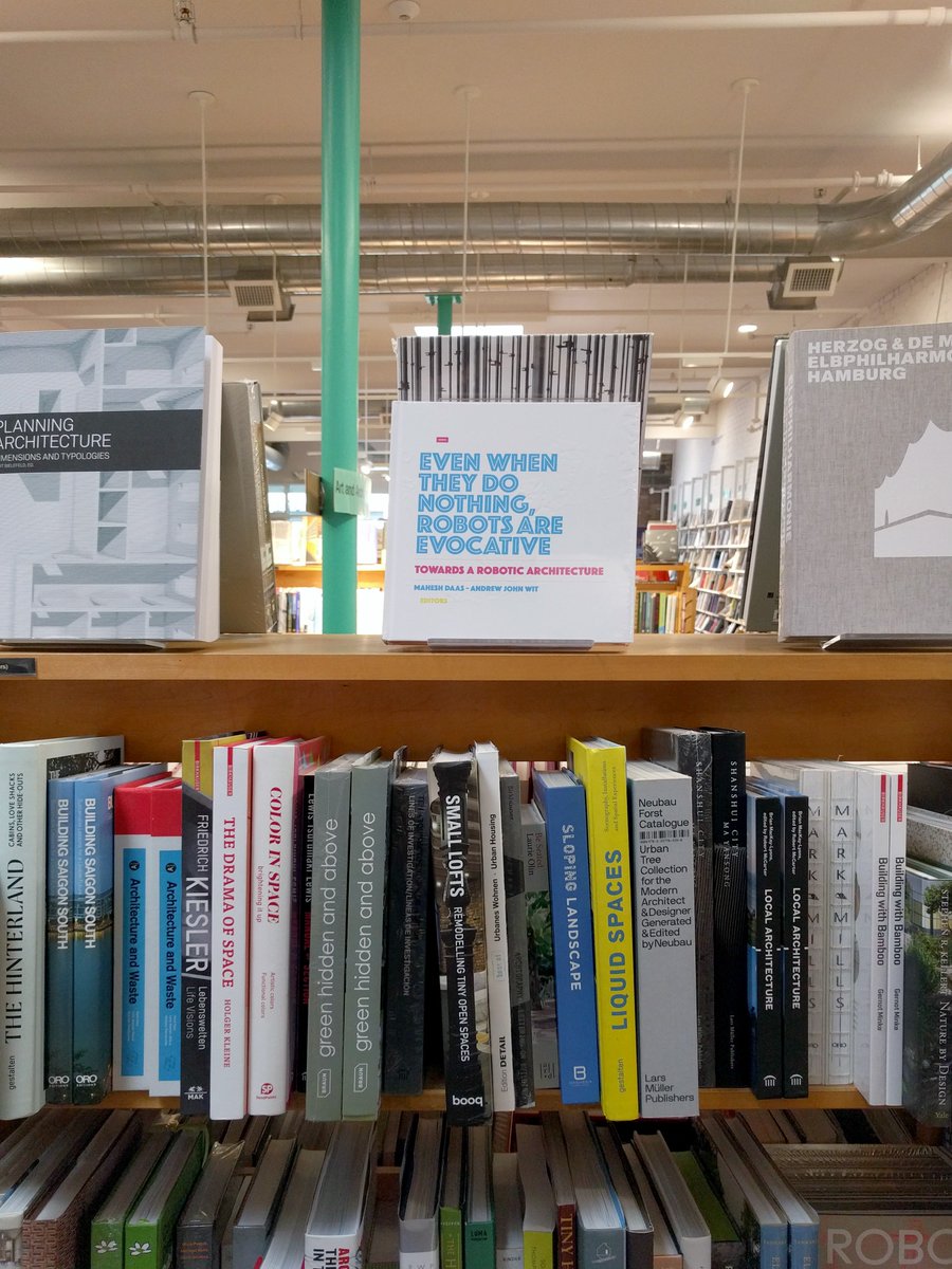 andrewjohnwit's tweet photo. Our book is in good company at the MIT Press bookstore with Jordan Kauffman's new book Drawing on Architecture! Thanks for the find Jordan. w/ @deandaas #mit #robotics #design #architecture #book #Philadelphia @TylerSchool https://t.co/mGN7HWXwOZ