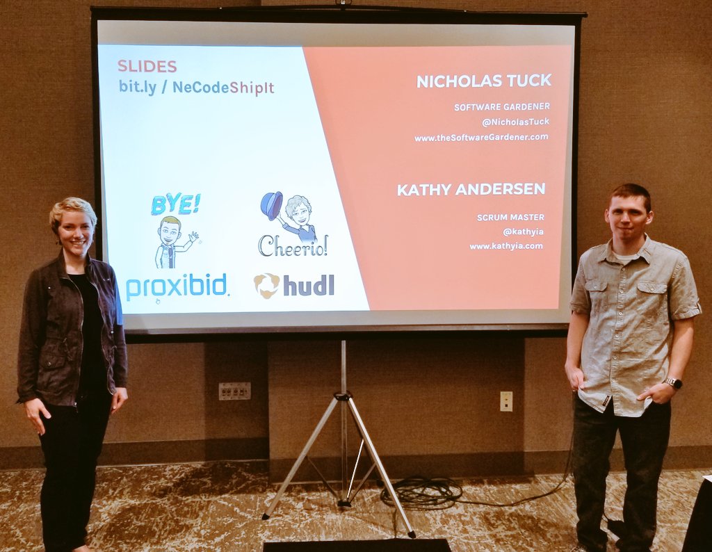 shyftsolutions's tweet photo. @nicholastuck and @kathyia delivering a wonderful presentation as usual! #shipitdays https://t.co/UvtBPKbE5h