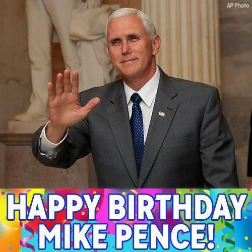 Happy Birthday to Vice President Mike Pence!  