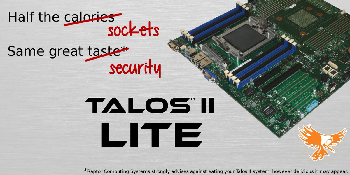 RaptorCompSys's tweet photo. #TalosIILite supports the entire Sforza CPU lineup, from the inexpensive 4-core CPUs all the way to the top of the line 22-core CPUs.  Pre-order yours today! https://t.co/NR5sLCgyzB https://t.co/uFdXfPkLOU