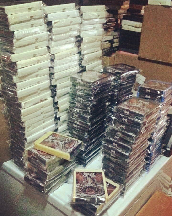 Alright. Heads up #Germany. These #Ghost tapes are for you! Or, whoever ordered them through you.. Just a couple wild flavors this time. A lemon/orange Starburst fruit chew tape, a peach colored one, army green, a light gray, and a few beige. Hope you enjoy!