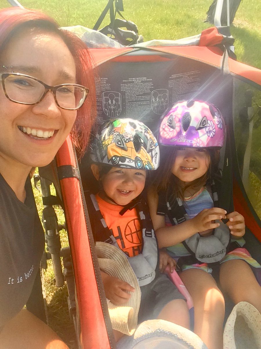 DawneLachapelle's tweet photo. We had a beauty of a commute today! #CommuterChallengeMB #greenactionctr #bikewinnipeg https://t.co/7xDCzPt0QM
