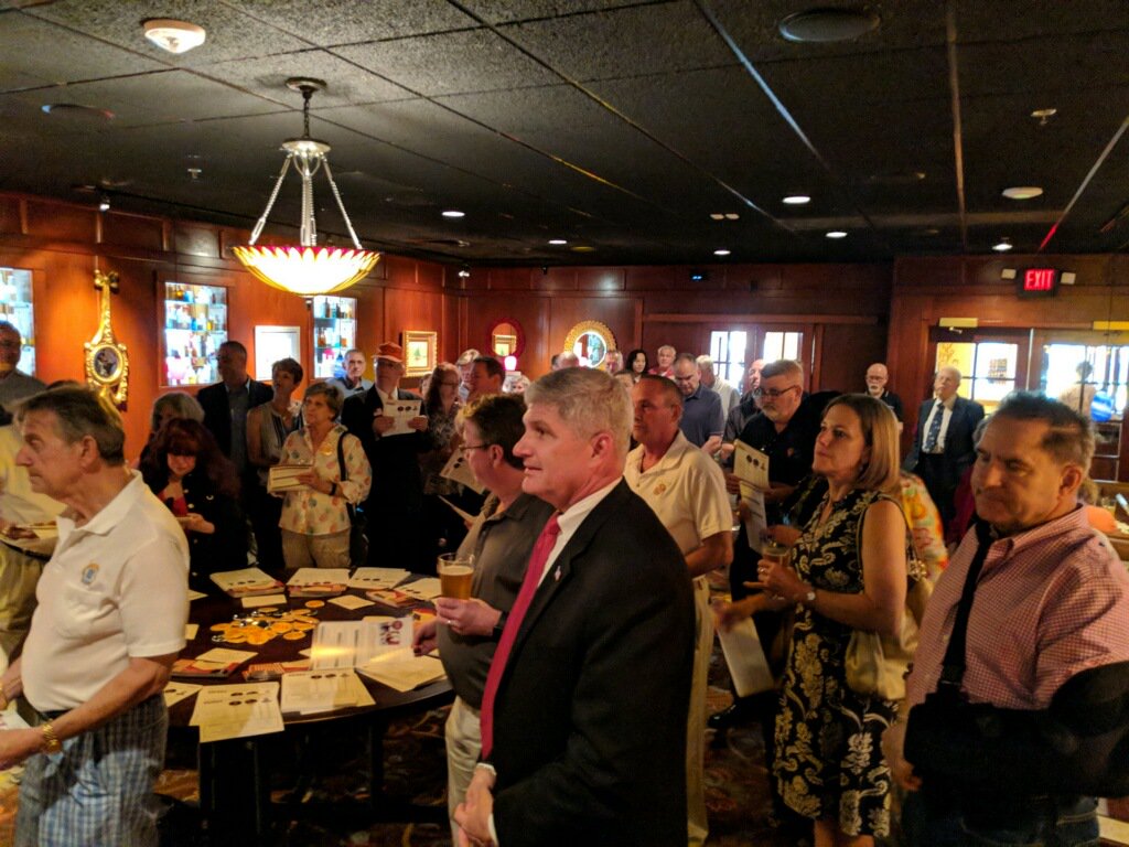 shakhill's tweet photo. Great turnout for our Loudoun County event. Packed house. Standing room only. Vote Shak Hill June 12th and bring 5 people with you! #VA10 #ShakPack https://t.co/G256imBl9u