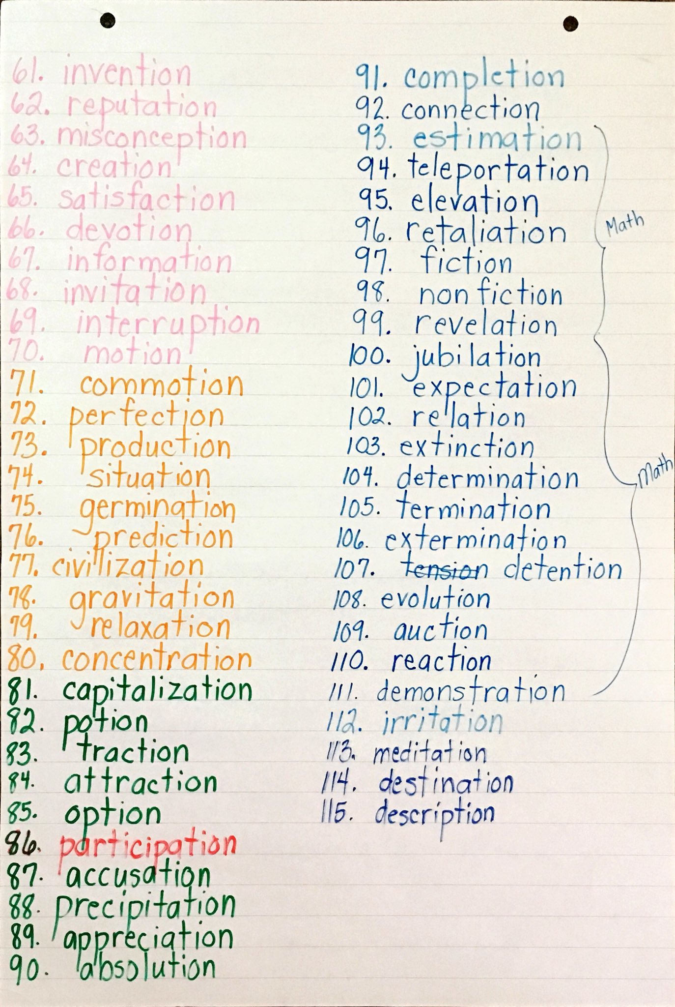 3 4 Sobkowich On Twitter Check Out Our List Of Words Ending In Tion Inspired By The Construction Of Our Nature Playground Nordalelrsd Nordalentrplay Nordalewill Https T Co 9bekfpekgt