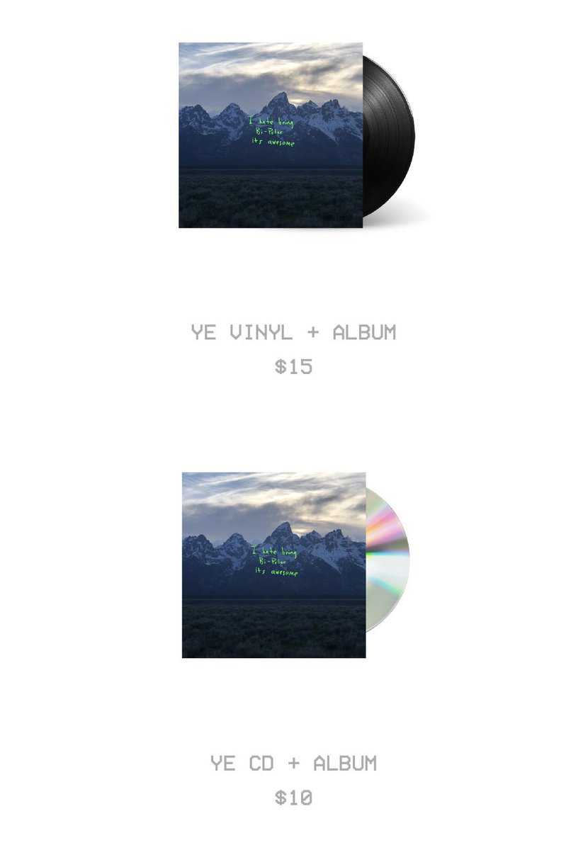 episode Klan molekyle GOOD Music News on Twitter: "YE - VINYL &amp; CD on sale now.  https://t.co/JJE8Bk2BPe https://t.co/37XEaU26Zo" / Twitter
