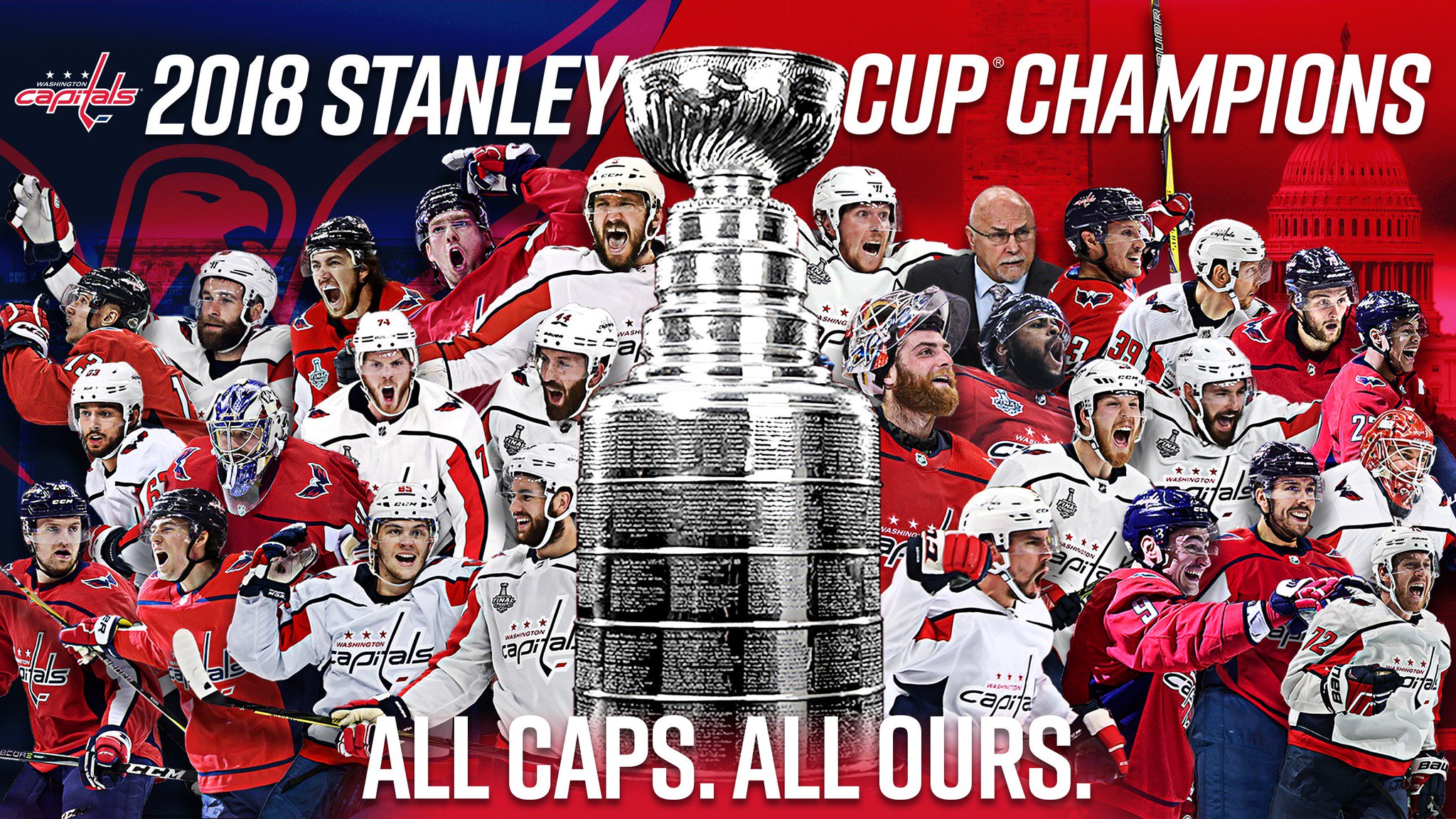 2018 Stanley Cup Champions: Washington Capitals  Washington capitals  hockey, Nhl washington capitals, Washington capitals stanley cup