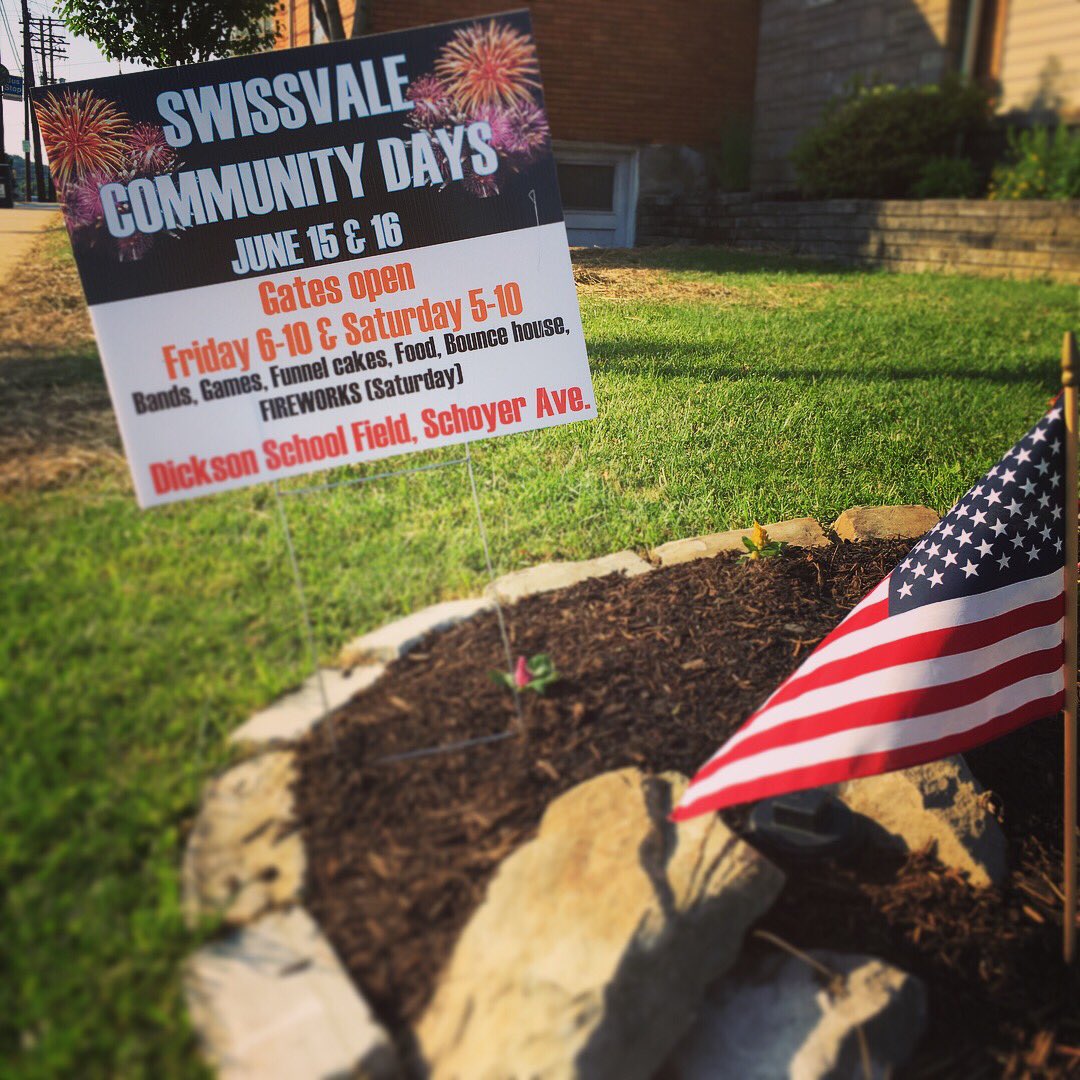 swissvalefire's tweet photo. Don’t miss Swissvale community days next weekend! #swissvale https://t.co/ovWuEn7iSD